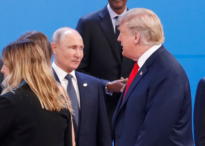 U.S. President Donald Trump and Russian President Vladimir Putin meet on the sidelines of the G-20 summit in Argentina.