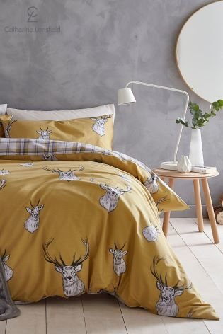 mustard christmas bedding