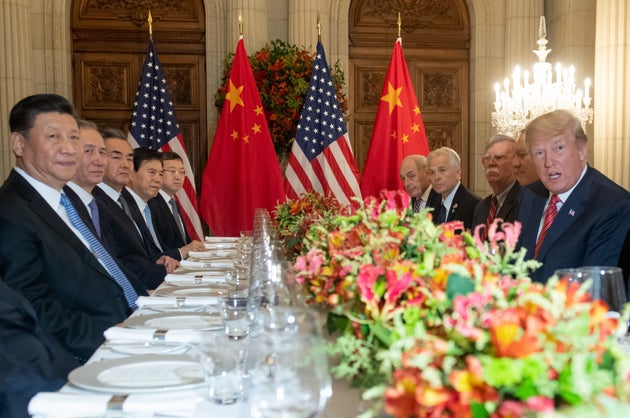 Xi und Trump beim Essen.