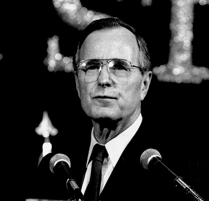 George H.W. Bush, then vice president, in 1988.