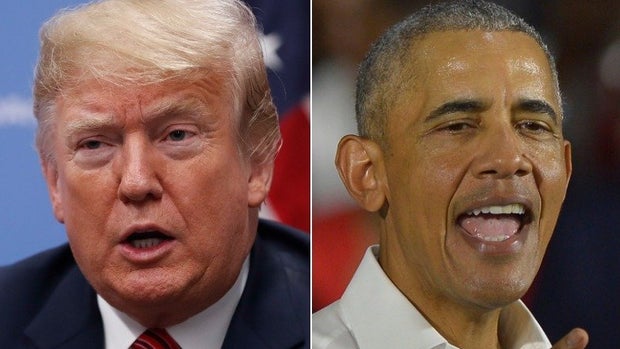 Donald Trump and Barack Obama