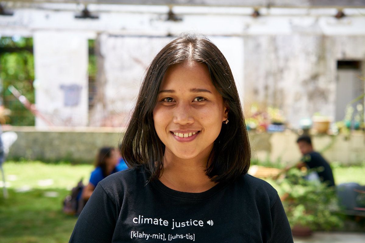 Η Joanna Sustento, που επέζησε από τον τυφώνα Haiyan, αγωνίζεται για την προστασία του πλανήτη μας.