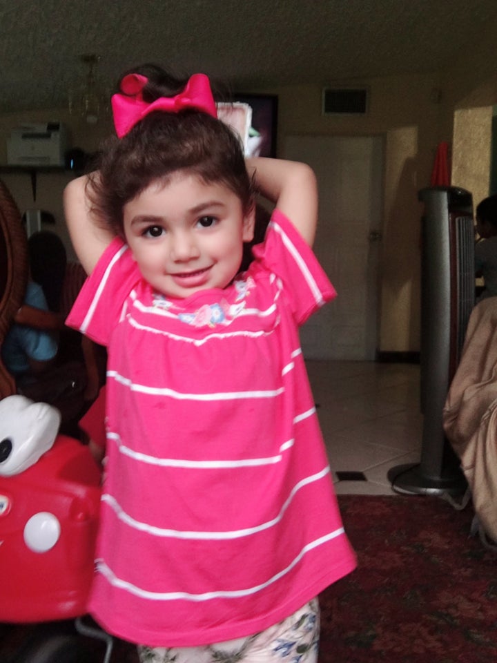 Zainab Mughal is a two-year-old from South Florida who is battling neuroblastoma.