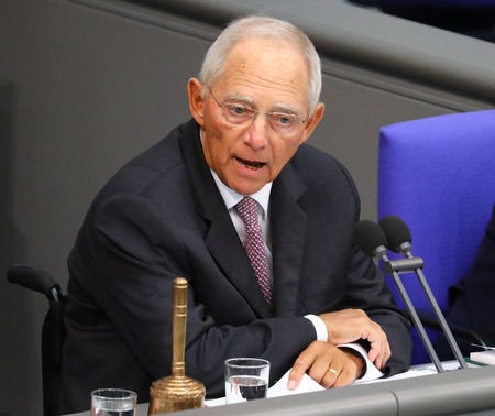 Bundestagspräsident Schäuble wirbt für Merz.