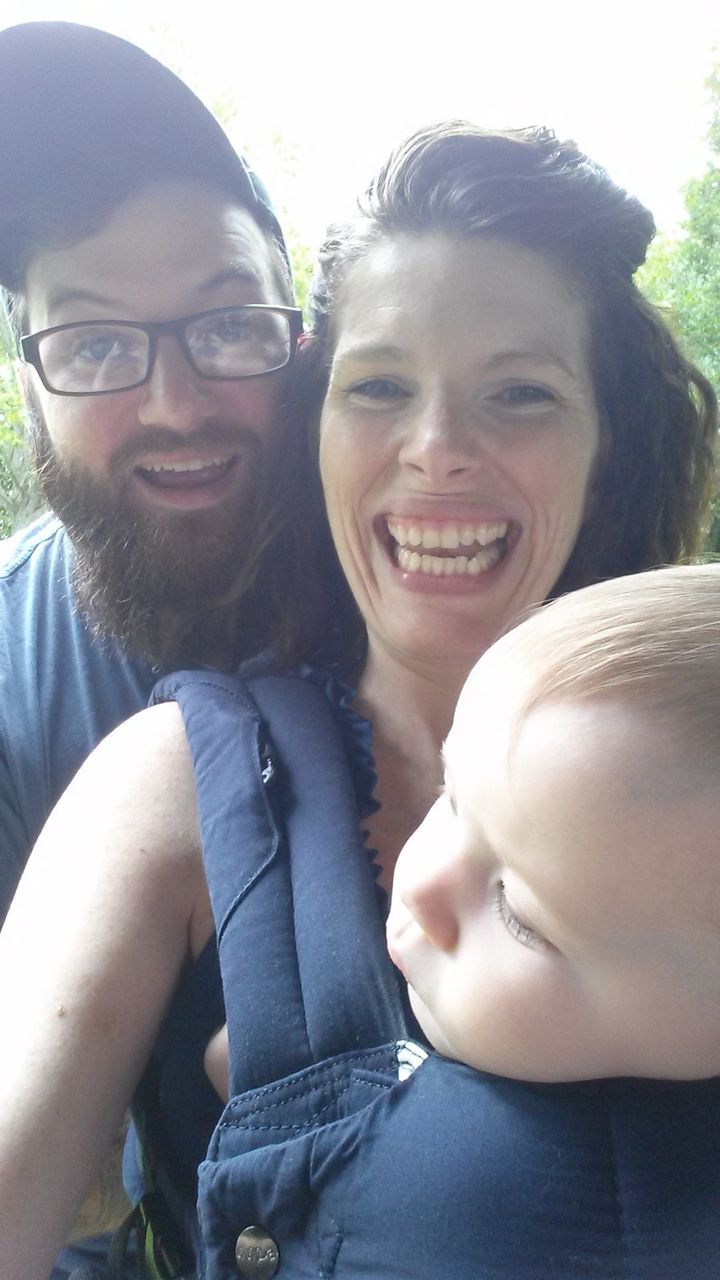 A family photo opp while out on a walk. It's hard to believe there was a time when there was only three of us.