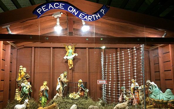St. Susanna Parish's alternative Christmas display is meant to spark conversations about the biblical call to welcome the stranger.
