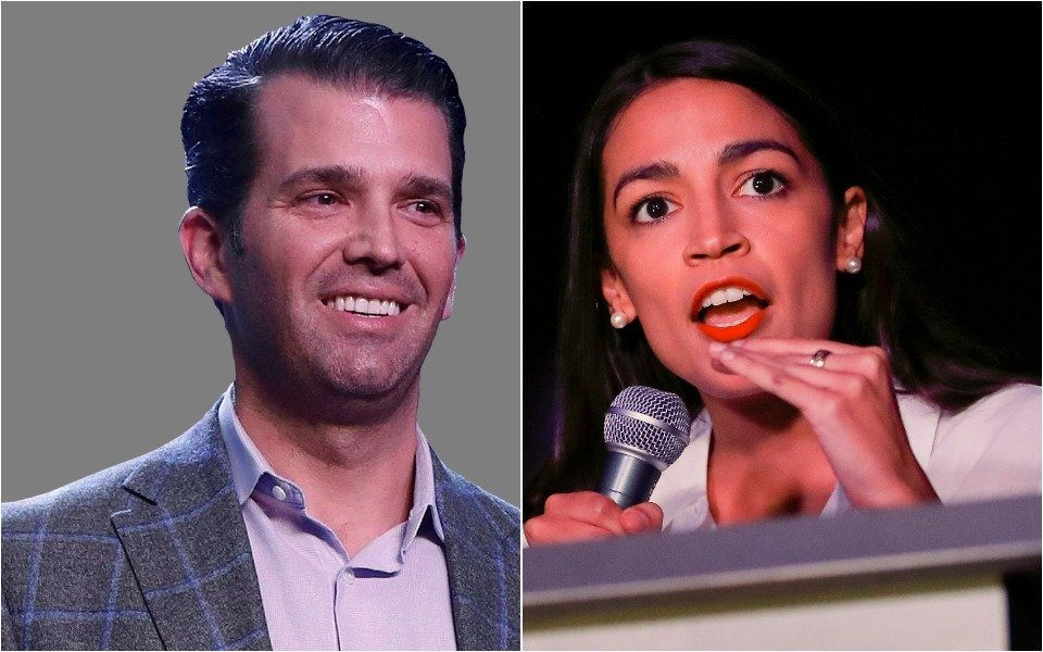 alexandria ocasio cortez donald trump jr