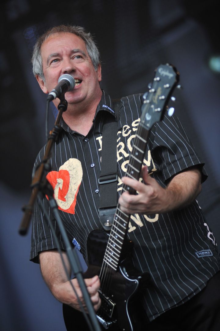 Pete Shelley performing in 2010