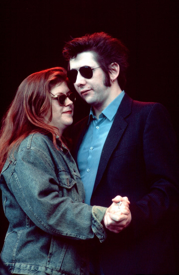 The late Kirsty MacColl, with Shane McGowan