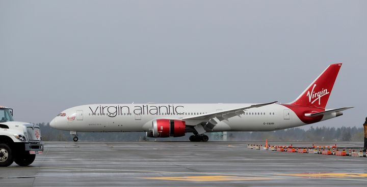 A Virgin Atlantic plane 