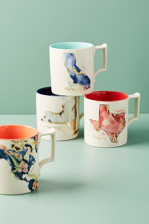 A nostalgic state mug from Anthropologie.