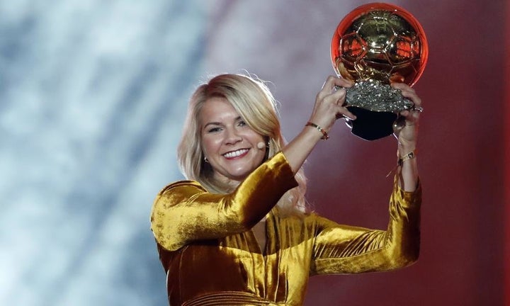 Norwegian soccer star Ada Hegerberg won the Women’s Ballon d’Or on Monday.