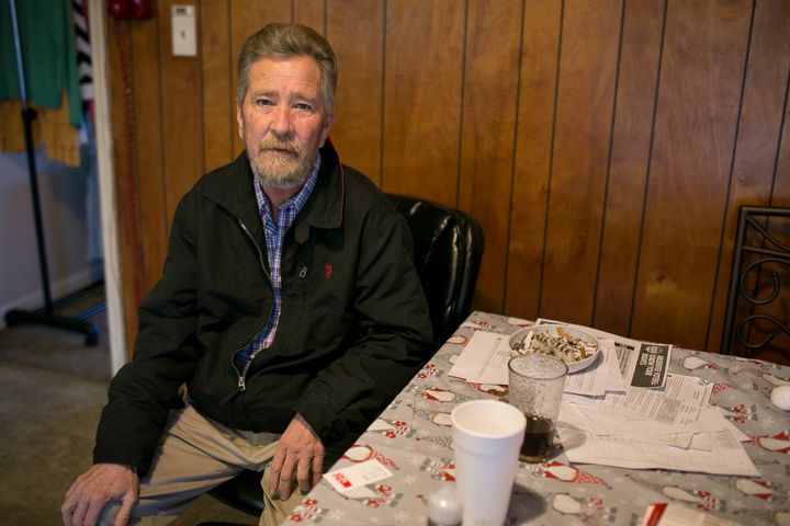 McCrae Dowless, at his kitchen in Bladenboro, North Carolina, was hired for get-out-the-vote services for Republican candidate Mark Harris in North Carolina's 9th Congressional District.