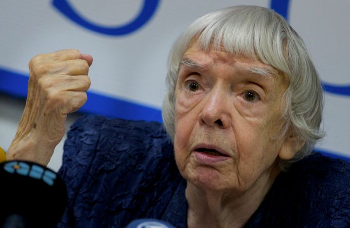 Russian human rights activist Lyudmila Alexeyeva, seen here in Moscow in 2012, died on Saturday at the age of 91.