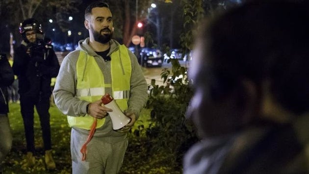 Eric Drouet bei den Protesten.