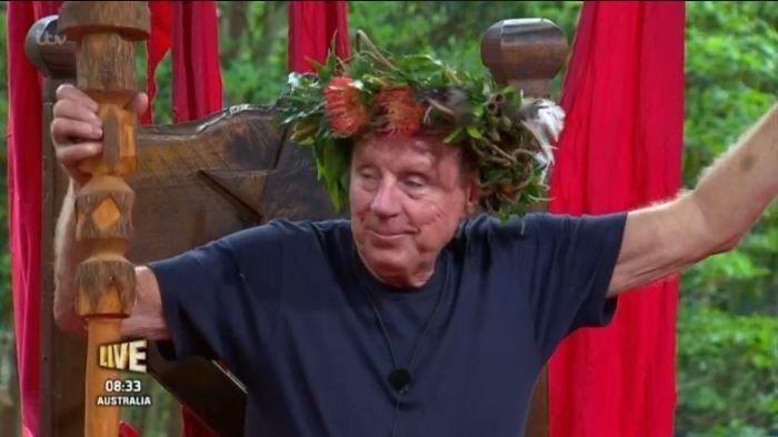 Harry Redknapp has been crowned the winner of 'I'm A Celebrity'