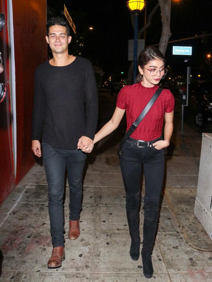 Wells Adams and Sarah Hyland photographed together in Los Angeles in November. 