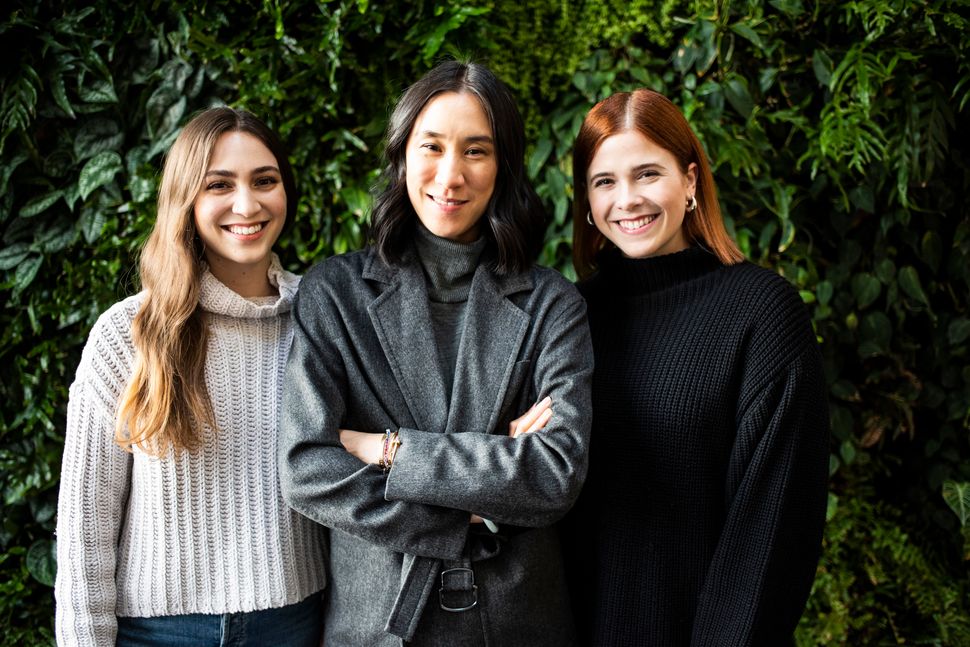 Eva Chen, middle, head of fashion partnerships at Instagram, with Emilie Fife, left, and Kristie Dash, right. Fife works with emerging designers on the platform while Dash focuses on beauty and lifestyle.