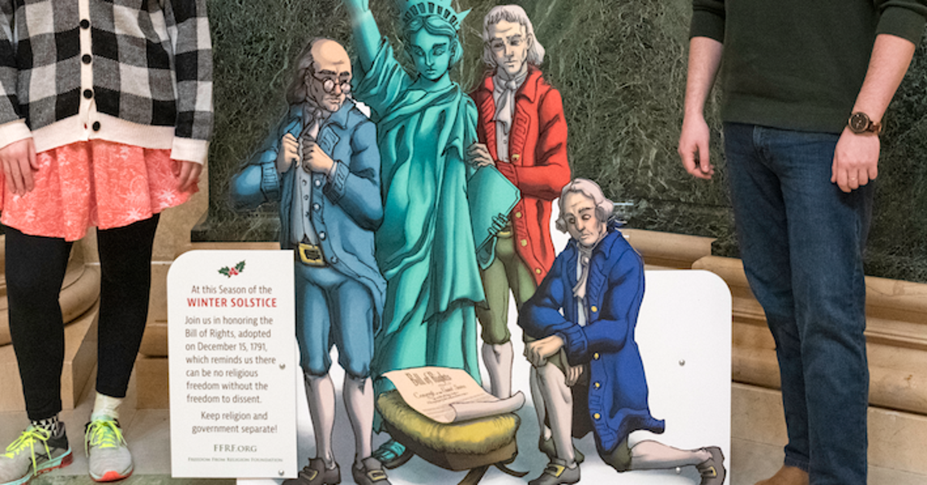 Secular Activists Use These Gutsy Holiday Displays To Fight Christian Nationalism HuffPost