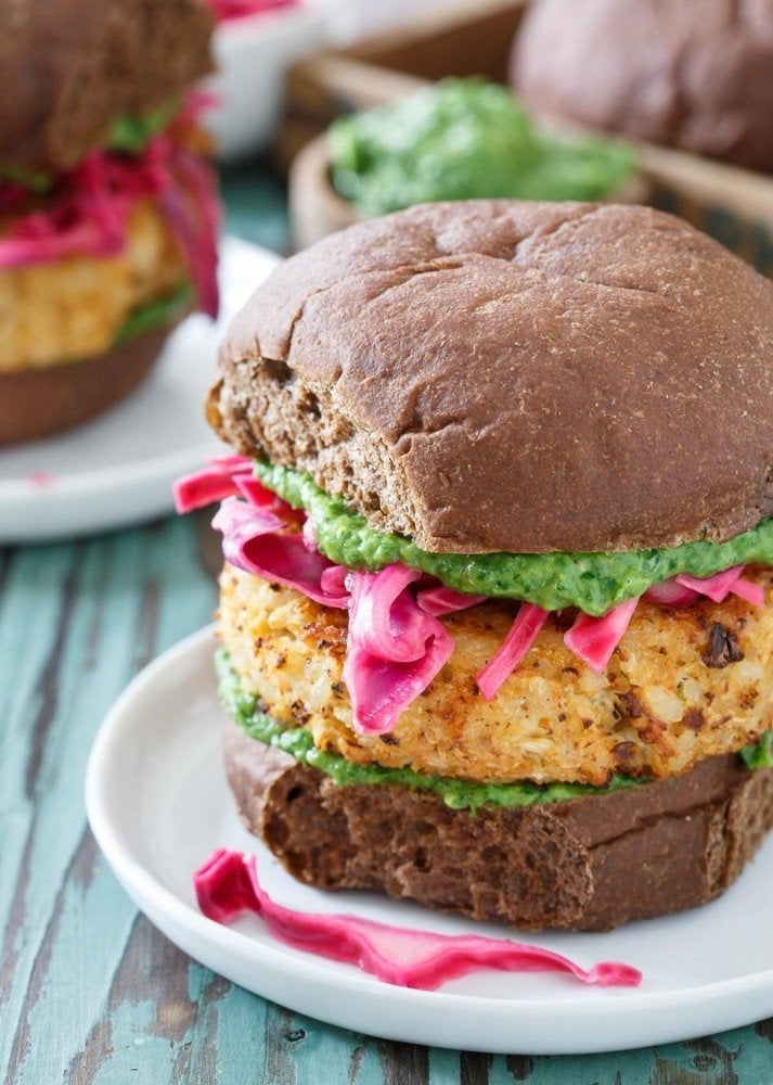 Cheddar Cauliflower Burgers