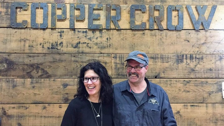 Linda and Curt Basina opened the Copper Crow Distillery on the Red Cliff Reservation in Wisconsin this year, serving vodka an