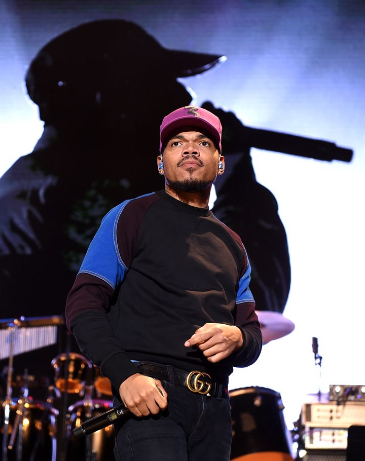 Chance The Rapper performs on October 31, 2018, in Los Angeles, California.