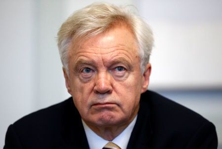 David Davis in central London on Wednesday 