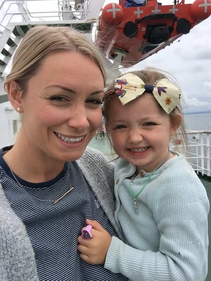 Bex Ricketts and her daughter.