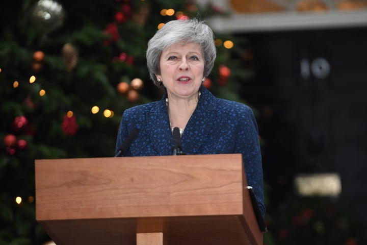 Theresa May Secures Public Support Of 165 Tory Mps Enough To Win No Confidence Vote Huffpost 5393