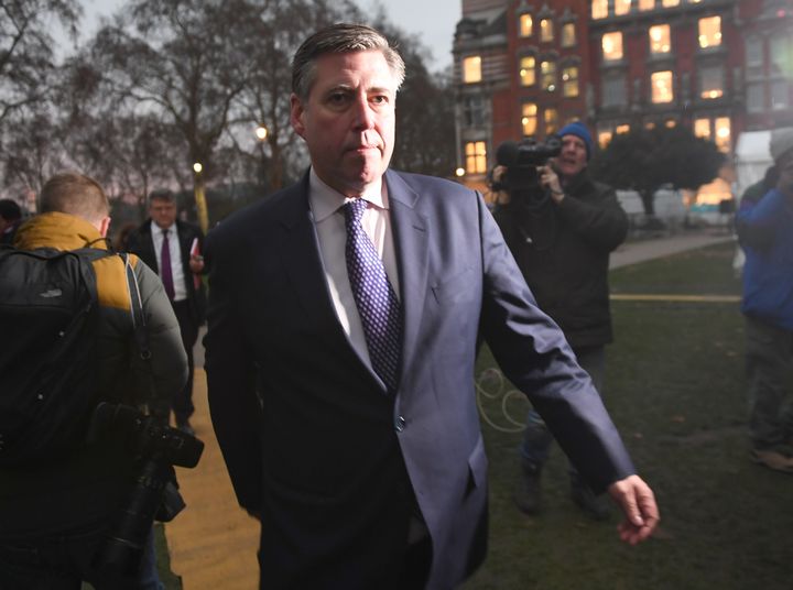 Chairman of the backbench 1922 Committee Sir Graham Brady in Westminster 