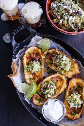 Fully Loaded Potato Skins With Chipotle Southwest Guacamole