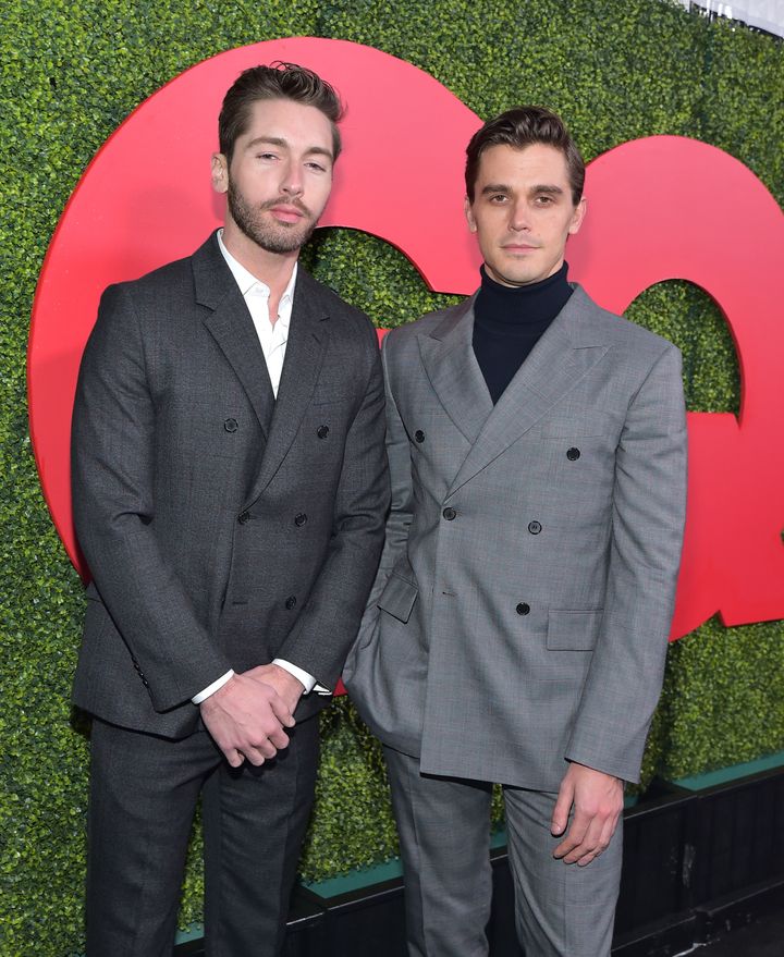 Trace Lehnhoff (left) and Antoni Porowski attended GQ's Men of the Year party Dec. 6 in Los Angeles.&nbsp;