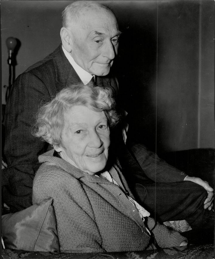 'Let the world see what women can do now, when they have the chance': Emmeline Pethick Lawrence, pictured with her husband Lawrence