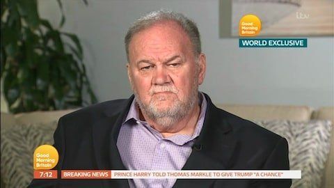 Thomas Markle during an interview with "Good Morning Britain" earlier this year. 