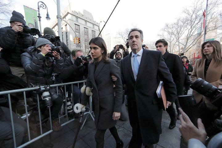 Michael Cohen, President Donald Trump's former attorney, arrives for his sentencing in the Manhattan borough of New York City, Dec. 12, 2018. 