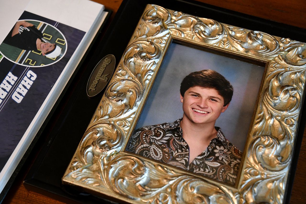 The Harrells created a foundation called Keep the Spark Alive after losing their 17-year-old son, Chad (pictured), to suicide.