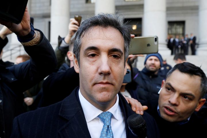 Michael Cohen outside court in New York 