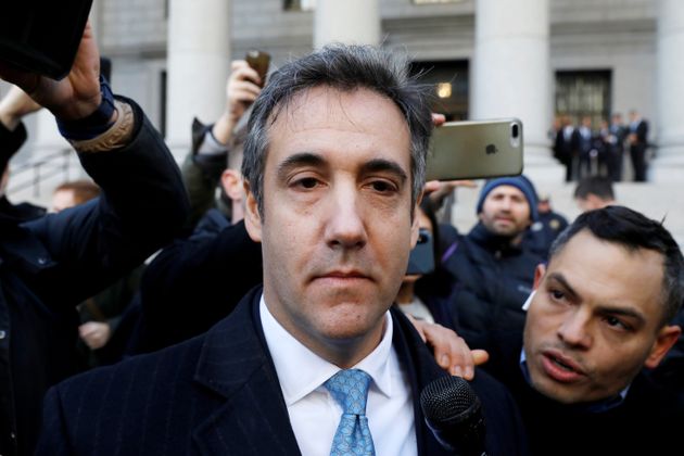 Michael Cohen outside court in New York 