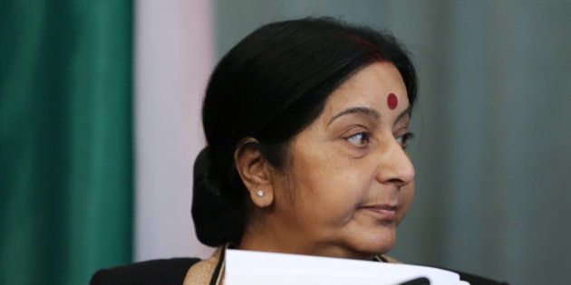 File photo of Sushma Swaraj, Minister of External Affairs.