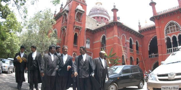 Madras High Court in Chennai, Tamil Nadu, India. (Photo by Hk Rajashekar/The India Today Group/Getty Images)