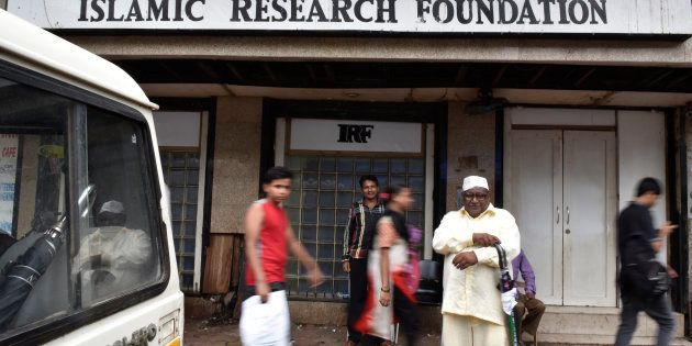 Islamic Research Foundation (IRF), the office of controversial Islamic preacher Zakir Naik in Mumbai. (Photo by Anshuman Poyrekar/Hindustan Times via Getty Images)