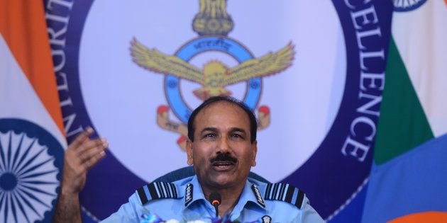 Indian Air Force Chief, Air Chief Marshal Arup Raha in New Delhi. (Photo by Praveen Negi/India Today Group/Getty Images)
