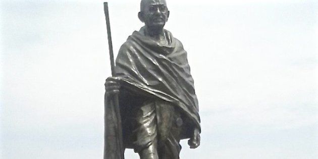 Mahatma Gandhi's statue at the University of Ghana.