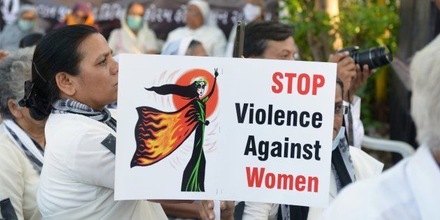A peace protest in Ahmedabad in the wake of the gang-rape on an elderly nun.