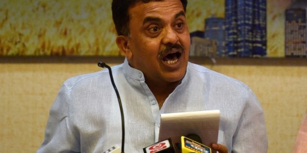 Mumbai Regional Congress Committee President Sanjay Nirupam in February 2016. (Photo by Kunal Patil/Hindustan Times via Getty Images)