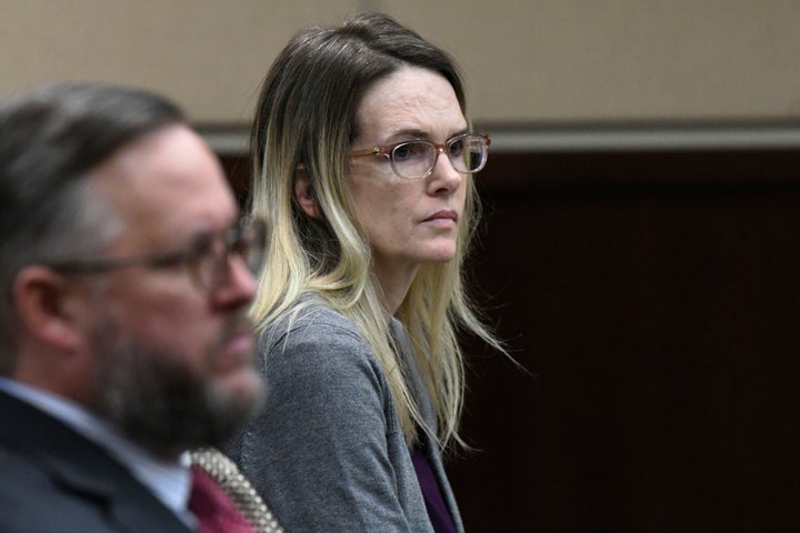 Denise Williams listens during her trial for the murder of her husband Mike Williams on Dec. 12, 2018.