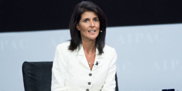 File photo of United States Ambassador to the United Nations Nikki Haley.