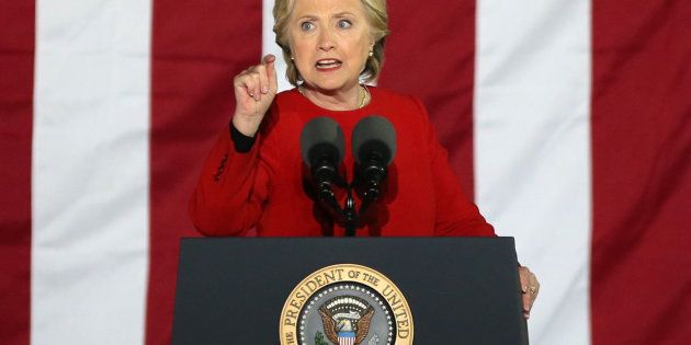 U.S. Democratic presidential nominee Hillary Clinton speaks during a campaign event in Philadelphia, Pennsylvania, U.S. November 7, 2016. REUTERS/Carlos Barria