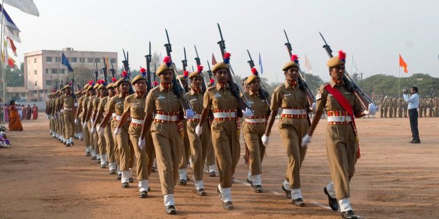 [Representational image] File photo of women police parade on republic day at Coimbatore, Tamil Nadu.