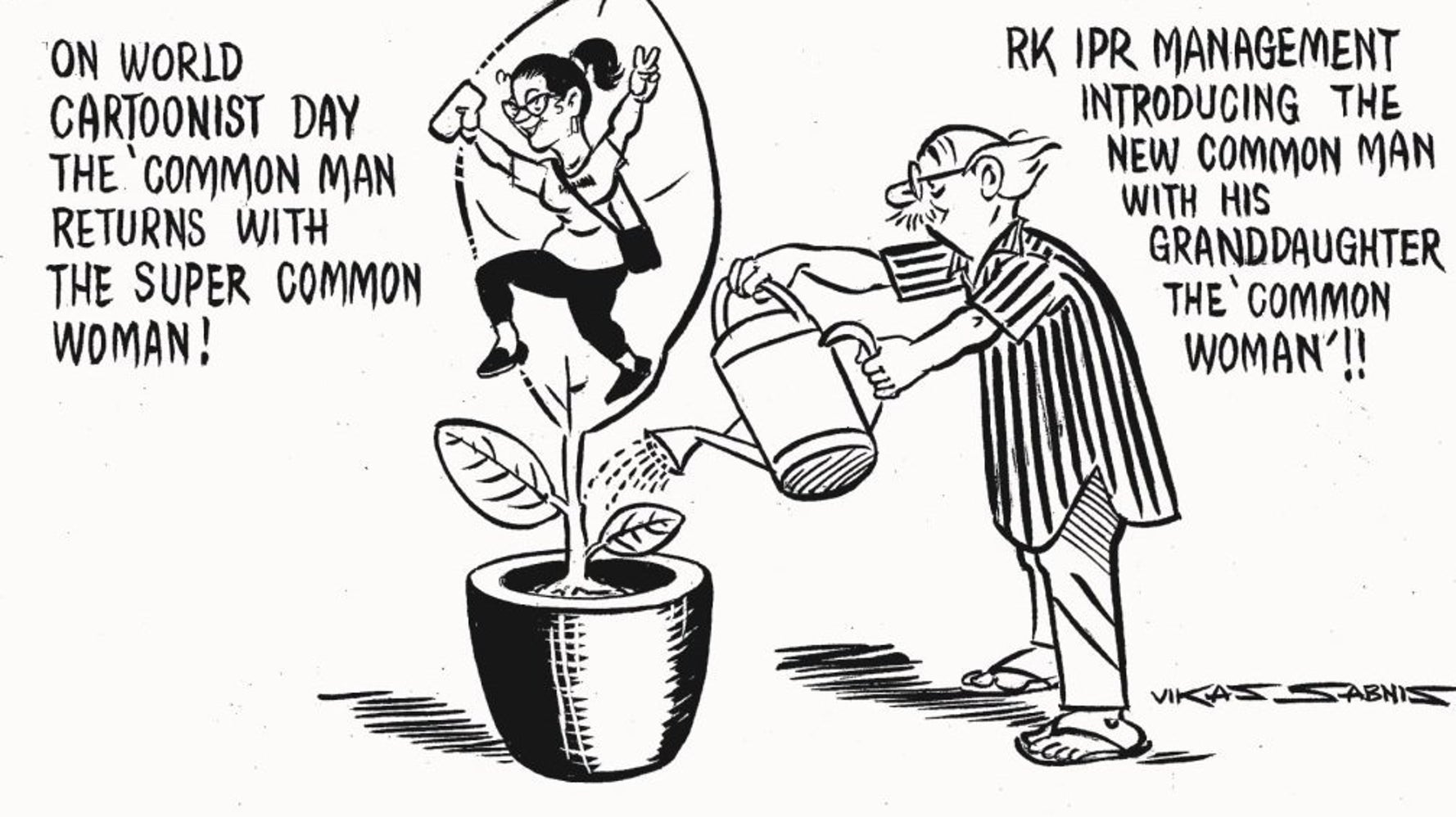RK Laxman's Common Man Will Live On As The Common Woman | HuffPost News RK Laxman's Common Man Will Live On As The Common Woman | HuffPost News